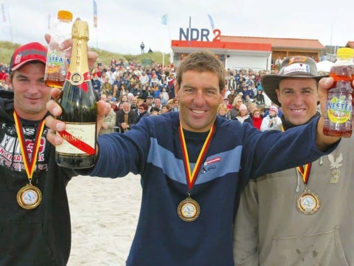 Erster Sieg auf Sylt: 2004 siegte Antoine vor Ross Williams und Steve Allen.