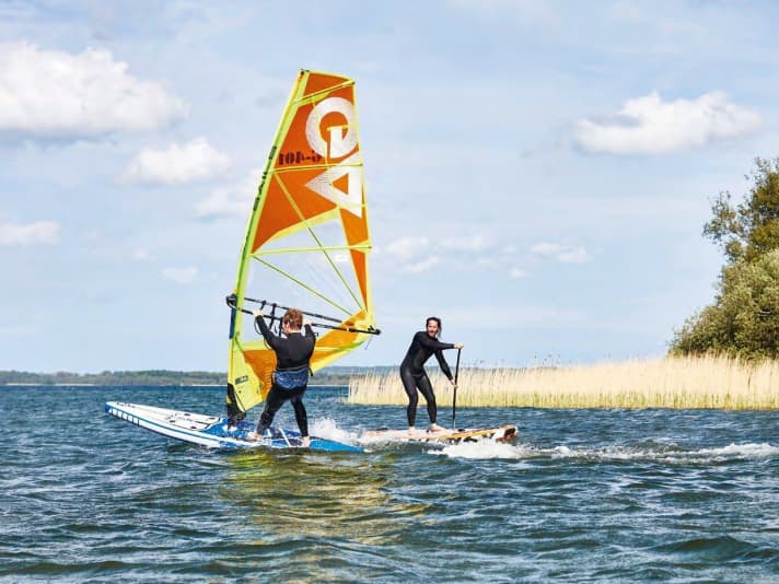 Longboards und WindSUPs bieten oft einen Doppelnutzen.