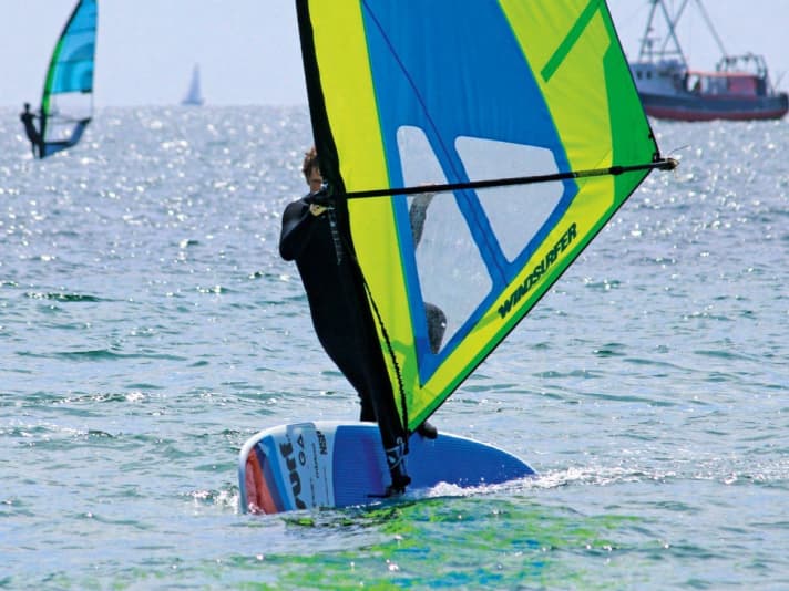 Werden bei Leichtwind besonders schnell - Touringboards mit über elf Fuß Länge.