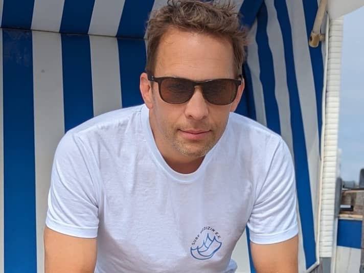 Dr. Thomas Gangl geht auch im Winter aufs Wasser