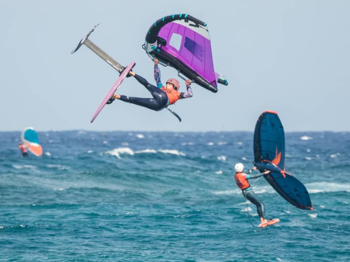 Power-Style aus Tarifa - Nia Suardiaz gilt als eines der größten Talente im Wingfoilen