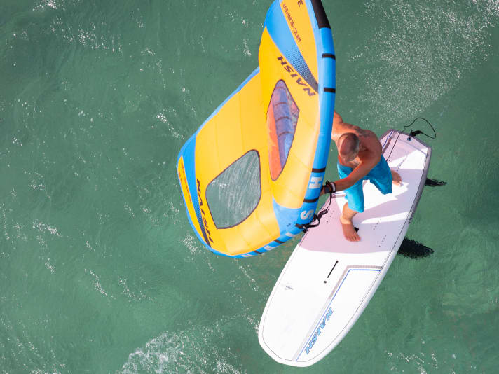 The Naish is definitely a good board for wing beginners