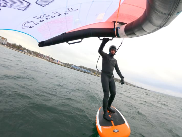 We tested them on the Baltic Sea in December and January - in water temperatures between three and six degrees centigrade