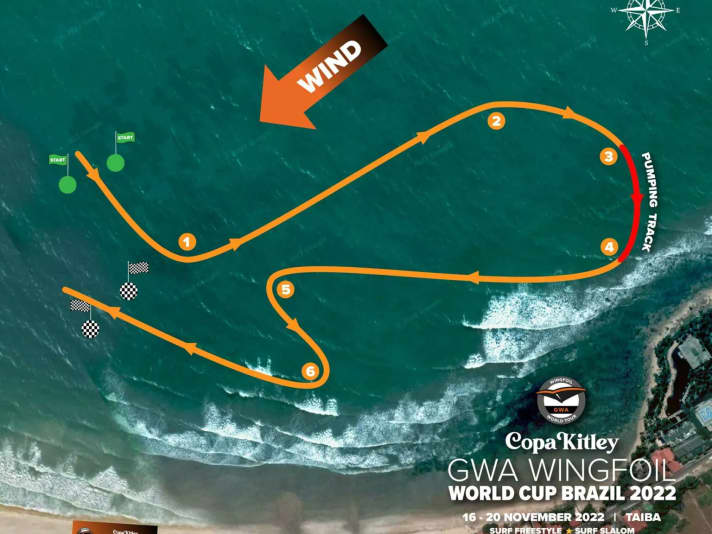 The race track at the GWA World Cup Taiba