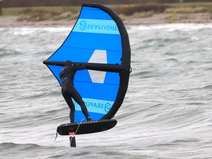 In onshore conditions, surfing is relatively safe even in winter