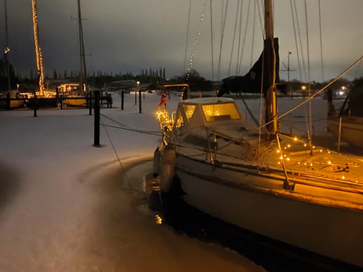Winter berth in Holbæk on the Danish island of Zealand
