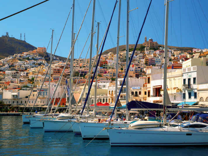 Voyage charter dans les Cyclades, Grèce, 2024, rédaction : YACHT ; Andreas Fritsch,