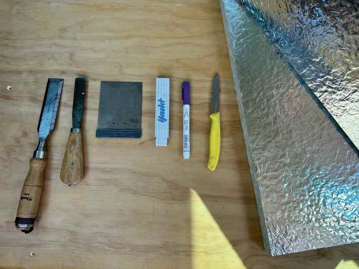 The tools required are simple and usually already available. A sharp, smooth blade is best for the knife.