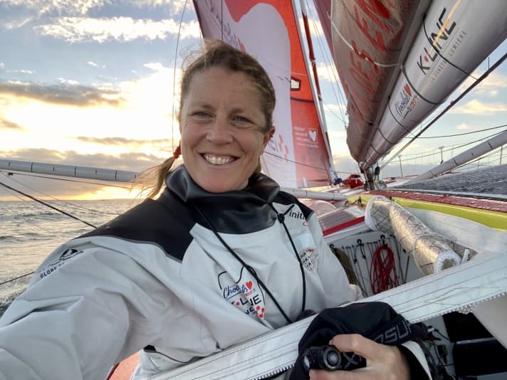 In Angriffslaune: die britische “Initiatives Cœur”-Skipperin Samantha Davies