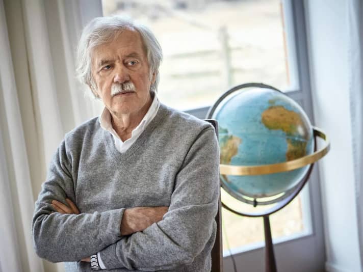 Wilfried Erdmann dans sa maison de Goltoft sur la Schlei