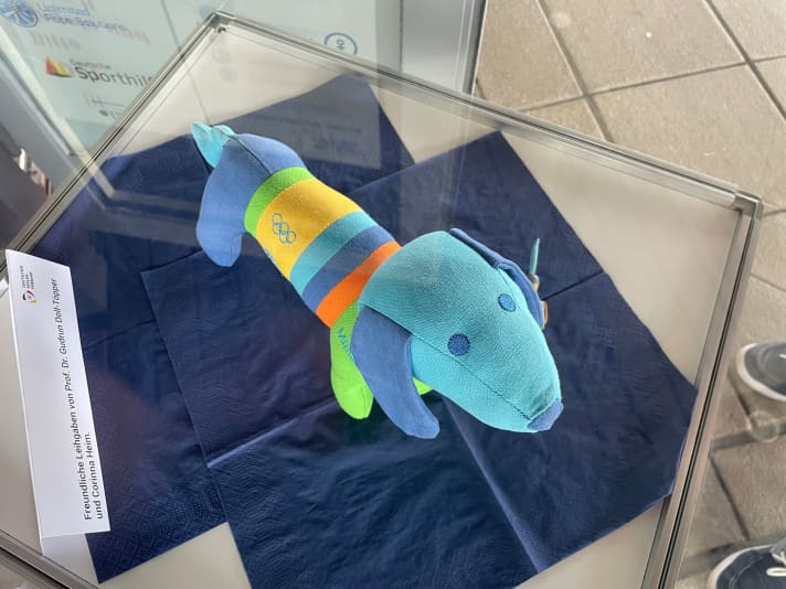 The dachshund "Waldi" was the colourful Olympic mascot of the 1972 Games and can also be seen in the Olympic exhibition in the DSV Lounge in Schilksee