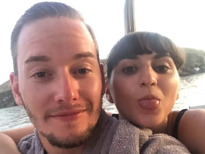 Jesse Meyer and his girlfriend