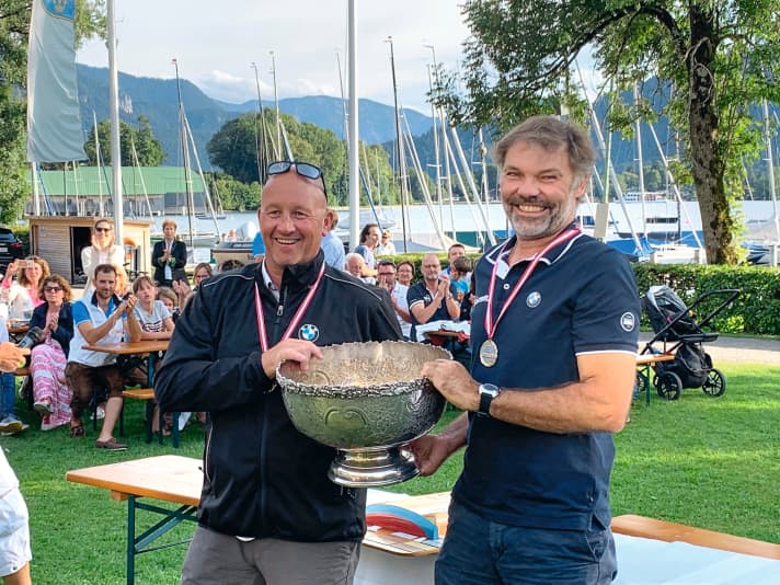  Les champions du monde en Tempest : le barreur Markus Wieser et son équipier Thomas Auracher ont remporté la coupe du monde 2019 au Tegernsee