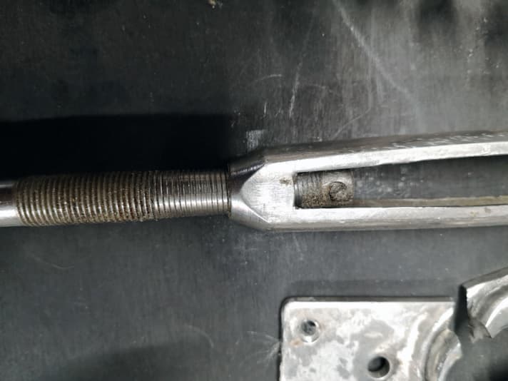 Ce filetage de tendeur est inutilisable