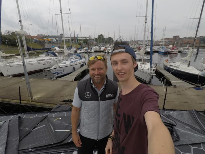   Marc Siewert con il modello Alex Thomson