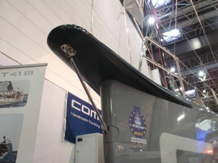   The permanently attached nose cone