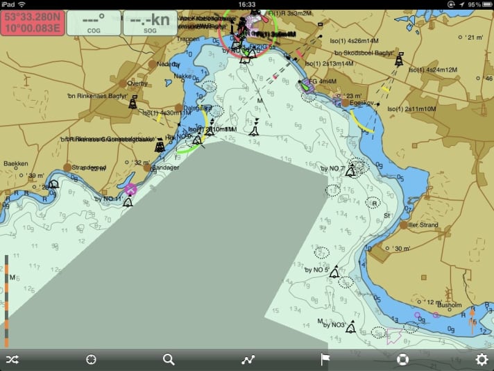  No data from Germany yet, the world of Seapilot ends at the Danish border