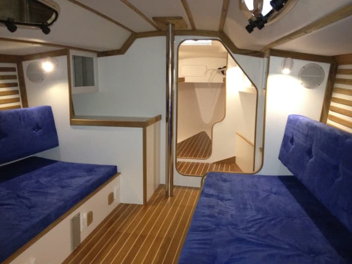   L'aménagement intérieur du Diamant*** est réduit, mais suffisant pour de courtes croisières