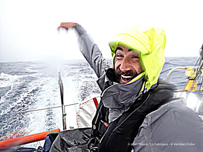   Il poeta può anche essere allegro: Alan Roura si diverte in mare