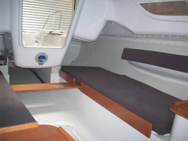   The interior offers touring suitability for up to four people