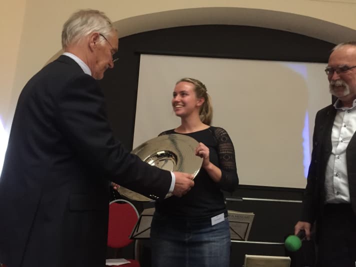   ... and with Wolfgang Quix at the award ceremony