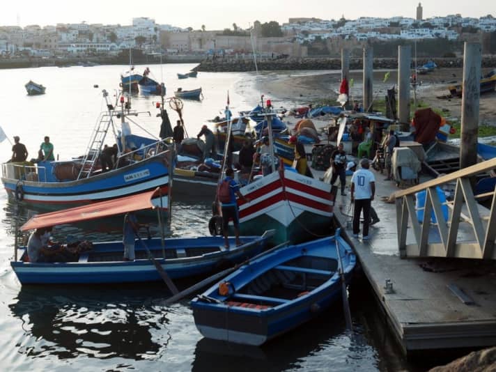   Bateaux de pêche à Rabat