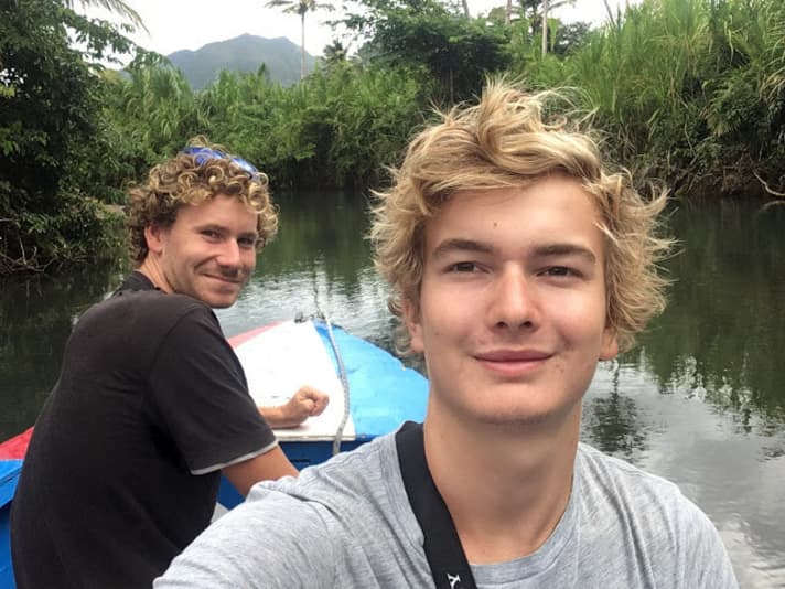   Travelling by dinghy