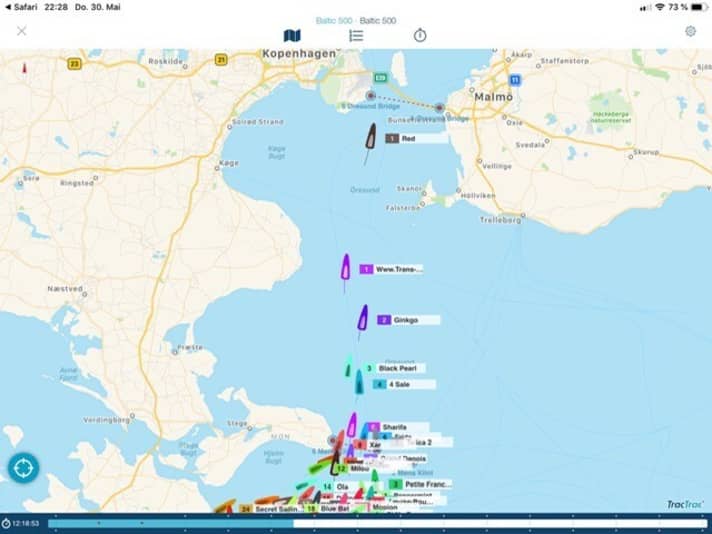   This was the order in which the fleet sailed into the first night on Thursday evening - the second place of the trans-ocean mini "Mex" with Maurice Oster and Oliver Tessloff was impressive at the time