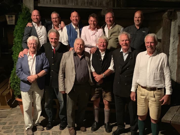   Twelve Tempest world champions at a glance! Below (from left to right): Rolf-Otto Bähr, Wolfgang Stadler, Dieter Klarmann, Sepp Höss, Klaus Rösch, Max Reichert. Top (from left to right): Christopher Kopp, Christian Spranger, Thomas Auracher, Kicker Schäfer, Herbert Kujan, Frank Weigelt