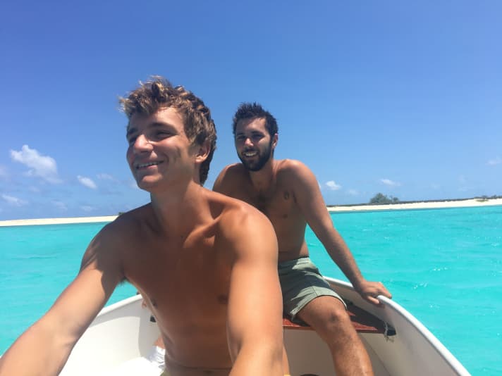   Still in good spirits: Vincent Goymann (l.) and Tim Hund
