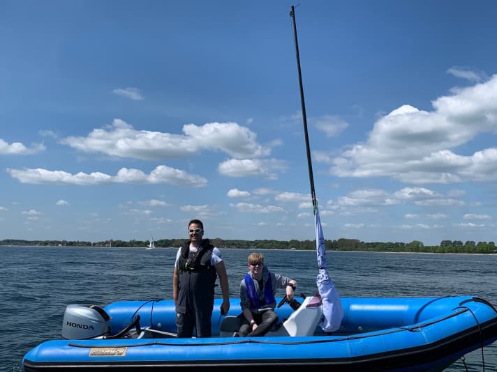   Il direttore di regata Cord Hall e il direttore di gara Jan Czekala (a destra).