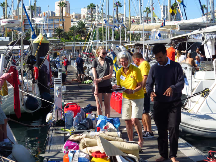   Controlled chaos: dozens of crews prepare for departure in the days leading up to the ARC start