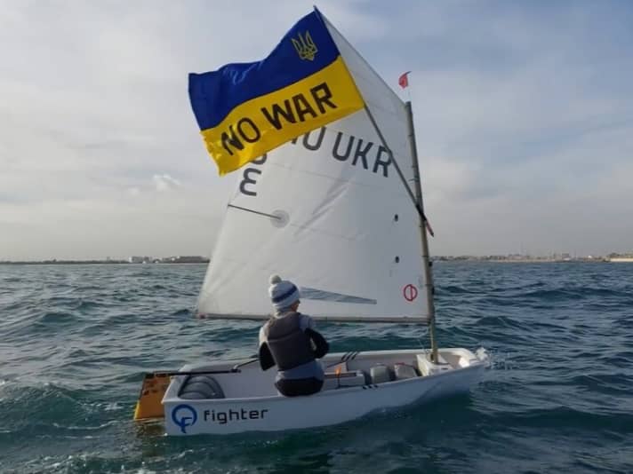   The 14-year-old Ukrainian Optsailor Oskar Madonich is currently unable to return to his home country to see family and friends