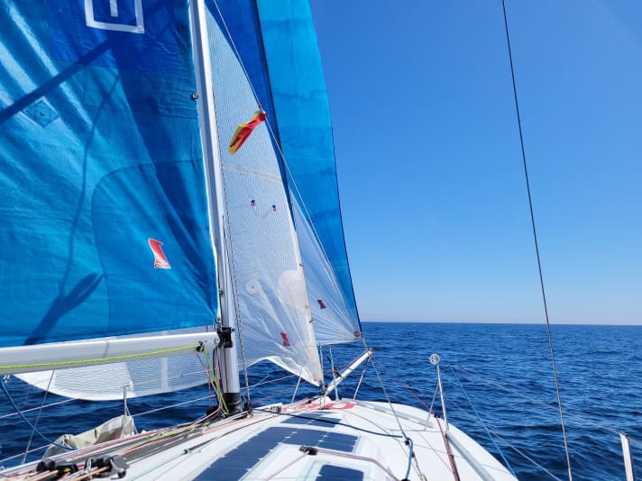   Erst gen Osten, dann nach Westen. Bergers Boot hat ein Transat bereits bestanden