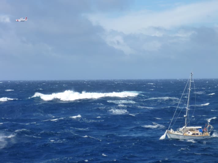   Unsalvageable from land. 450 miles from Cape Cod in waves eight metres high, the Coast Guard is unable to rescue the stricken vessel by helicopter