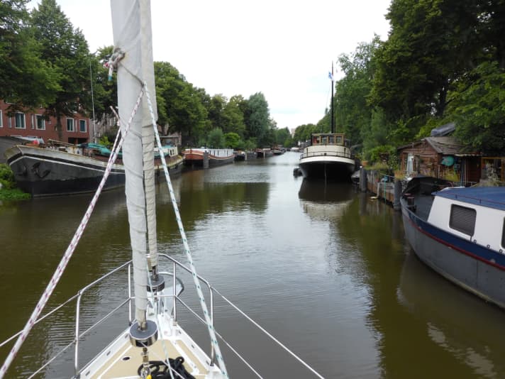   Westwards through the canals of the Netherlands
