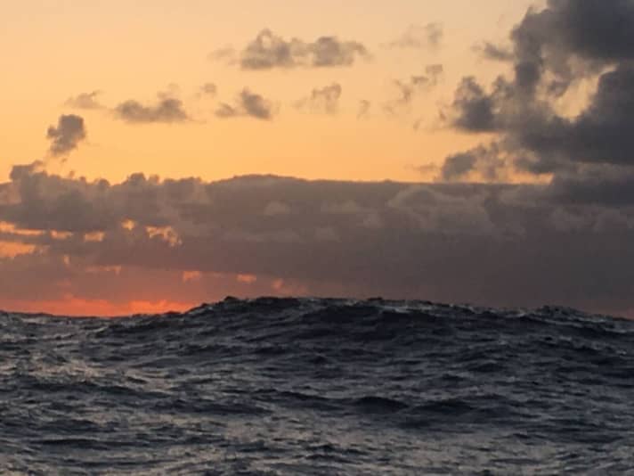   This image of longing was captured by "Cap Agir Ensemble #SponsorsBienvenus" skipper Sébastien Marsset