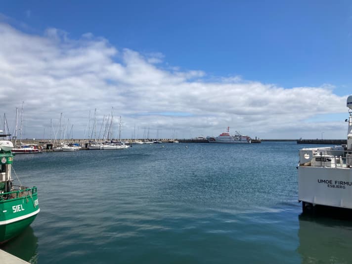The Heligoland harbour is ready for the participants of the North Sea Week ...