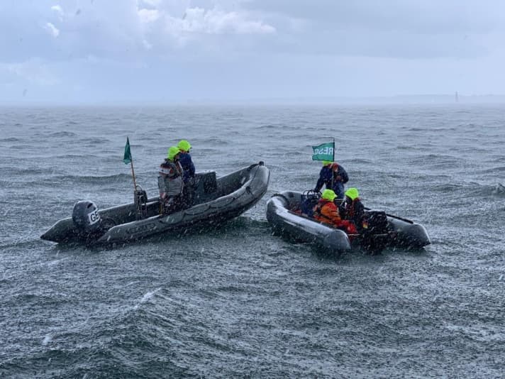   Auf dem Wasser war der dritte Tag der 128. Kieler Woche einer für Hartgesottene