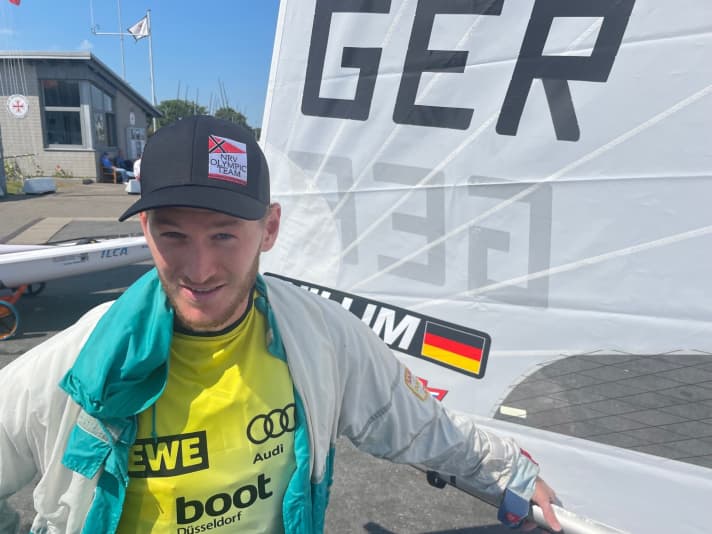   Nik Aaron Willim kämpft am Wochenende im Ilca 7 um einen Podiumsplatz