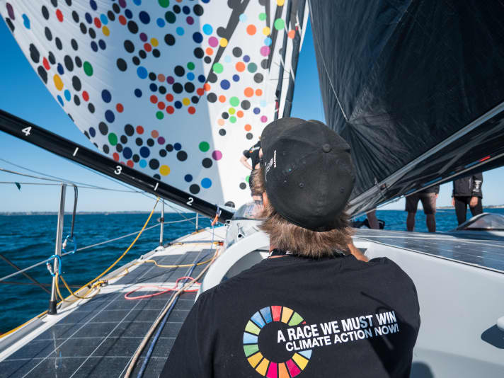 Team Malizia point by point: the view of the new spinnaker of the "Malizia - Seaexplorer"