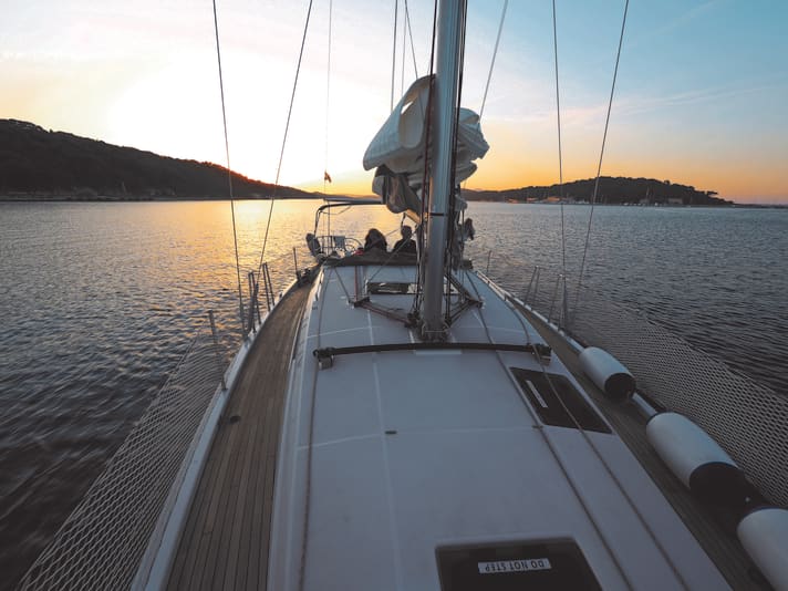 Evening atmosphere at the anchorage