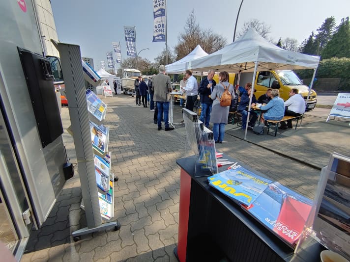 Aussteller und Besucher auf der Hamburg Boat Show by AWN im März vergangenen Jahres