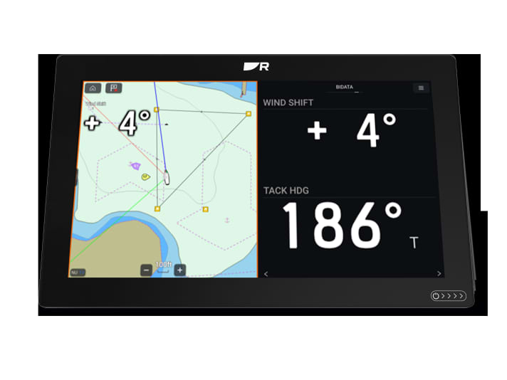 With the Lighthouse 4.5 software, wind shifts can also be displayed as a number, and customised polar data can be loaded and edited in the device