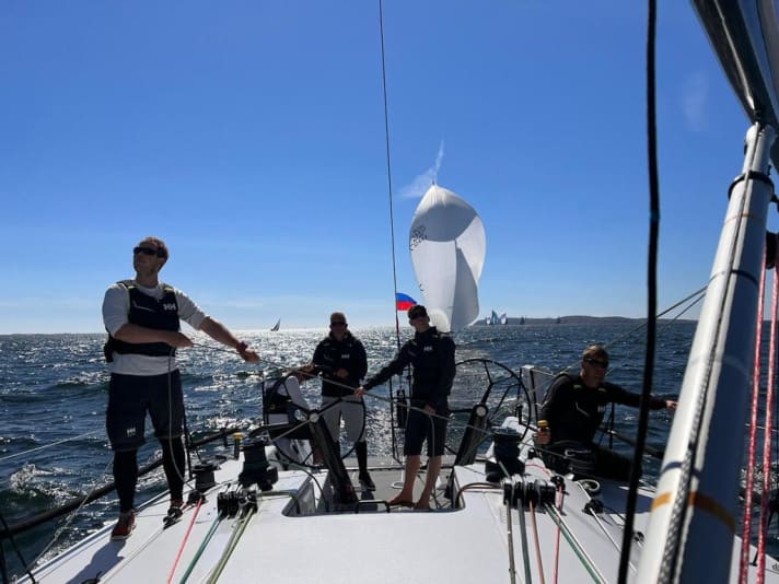 The "Intermezzo" team in action at the ORCi European Championships
