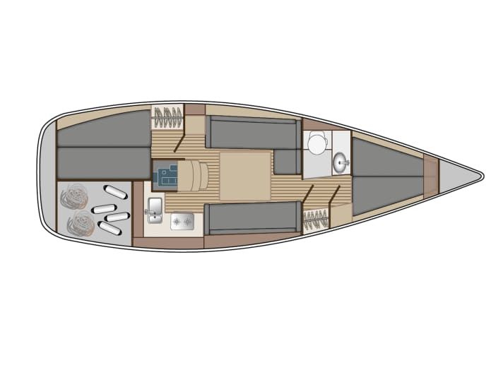 Hallberg-Rassy 310 | Dessin : YACHT