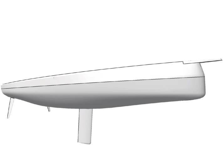 Hull of the Sun Fast 3300 | Drawing: Shipyard