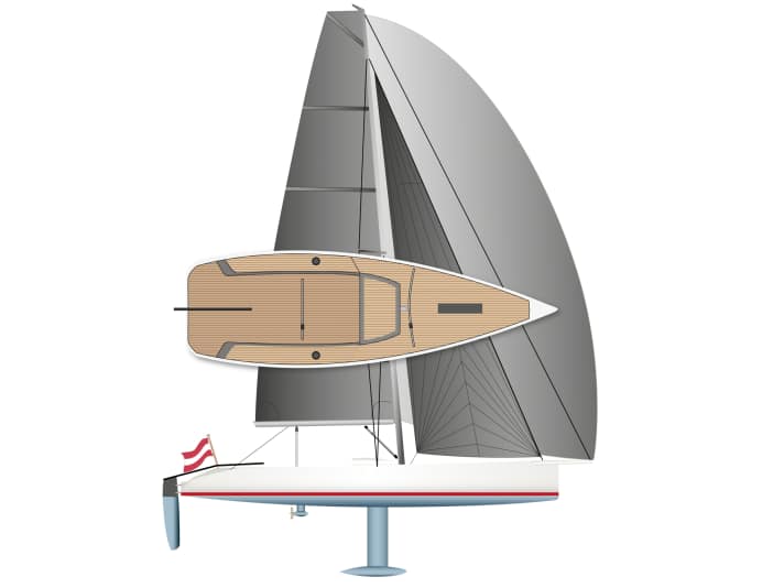 Schmal, leicht und trailerbar: Die Breite beträgt nur 2,50 Meter. Mit 980 Kilo Gewicht ist der Transport auf dem Straßentrailer problemlos.