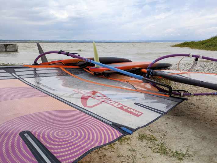 Two identical JP Supersport 122s and two identically rigged NeilPryde Speedster EVOs made up the test setup
