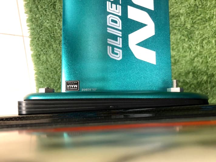 Unterlegkeile verändern den Winkel zwischen Foil und Board